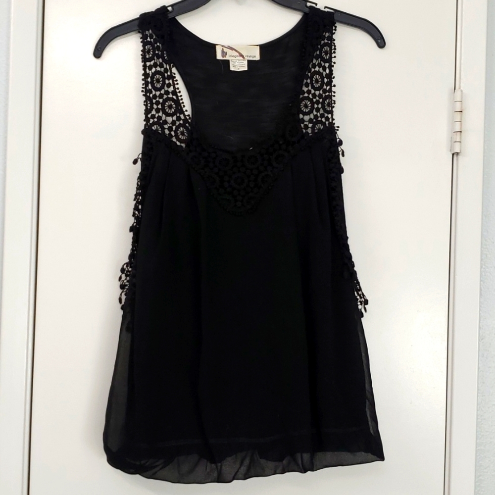 Imaginary Voyage Medium Black Blouse